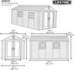 8×15 FT Resin Shed 60075 – Lockable Desert Sand Outdoor Unit - Image 7