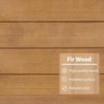 Outdoor Wood Storage Cabinet – 2 Shelves with Floor for Yard - Image 8