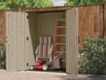 54 Cu Ft Vertical Plastic Shed – Durable Outdoor Storage Unit - Image 11