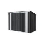 5.8×3.3 FT Metal Outdoor Shed – Hydraulic Lid for Tools & Bins