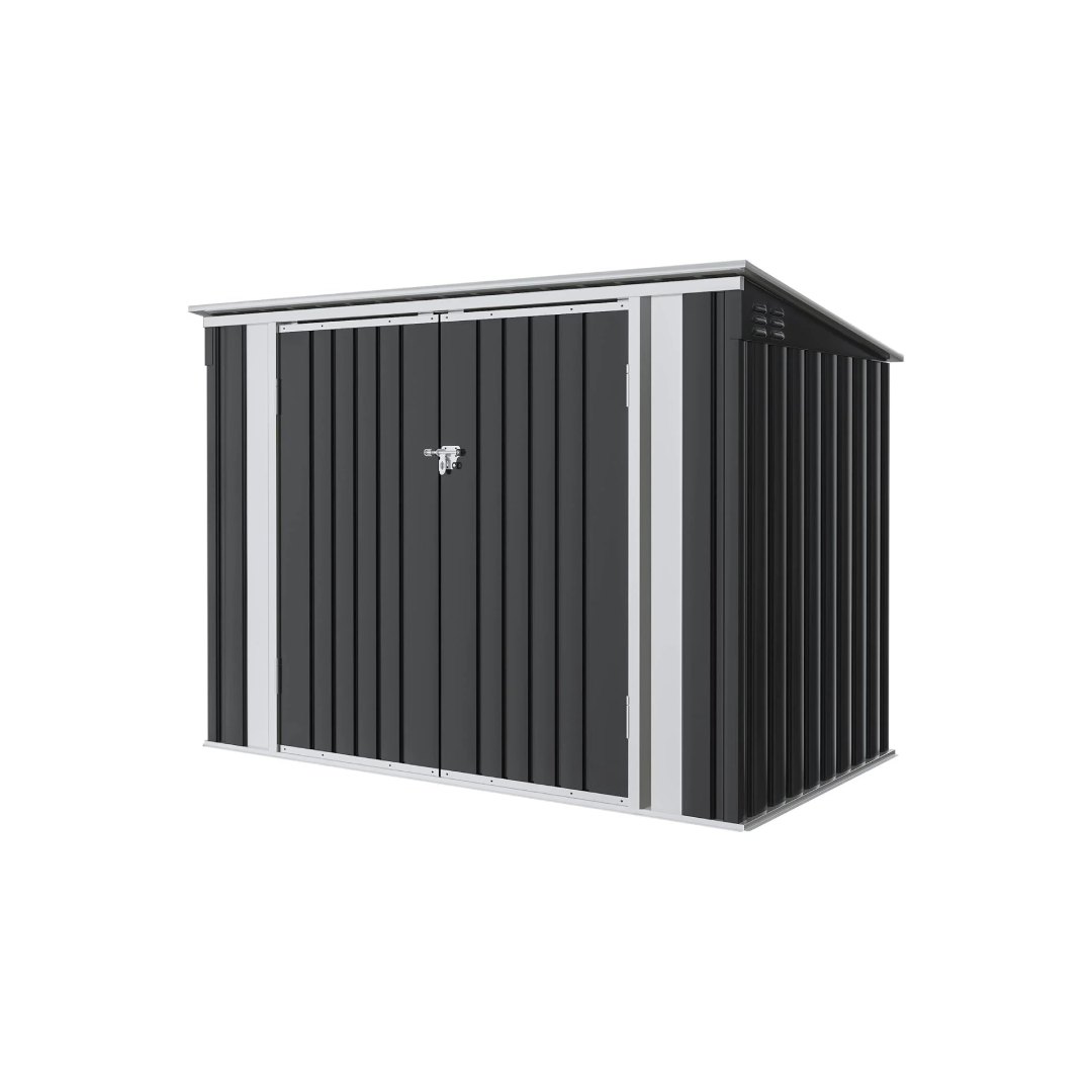 5.8×3.3 FT Metal Outdoor Shed – Hydraulic Lid for Tools & Bins 5.8×3.3 FT Metal Outdoor Shed – Hydraulic Lid for Tools & Bins