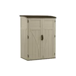 54 Cu Ft Vertical Plastic Shed – Durable Outdoor Storage Unit