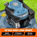 20” Gas Lawn Mower – 144 Cc 4-Cycle Push Type for Yard & Garden - Image 3