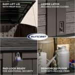 34 Cu Ft Horizontal Resin Shed – Weatherproof Black Storage - Image 7