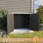 48 Cu Ft Resin Outdoor Shed – Black Weatherproof Tool Storage - Image 8