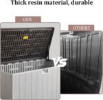 110 Gal Resin Deck Box – Waterproof Lockable Outdoor Bin - Image 8