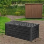 Westwood 150 Gal Resin Storage Box – Dark Grey Patio Bin - Image 5
