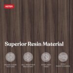 150 Gal Resin Deck Box – Signature Outdoor Storage Rosewood - Image 7